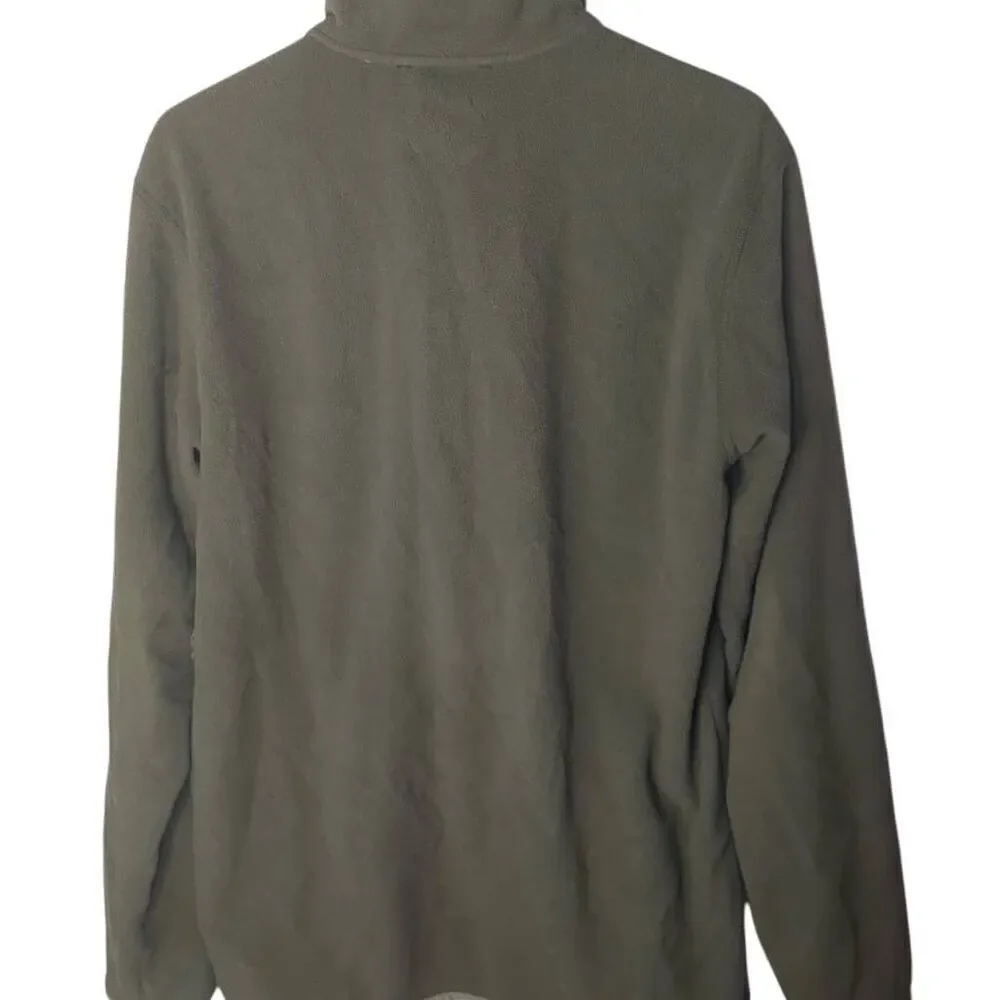 Burton Hearth Anorak Kangaroo Quarter Button Fleece Olive Camo Trim DryRide Swea